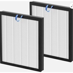 2 PACK H13 True HEPA Replacement Filter For LEVOIT Vital 100S Air Purifier White